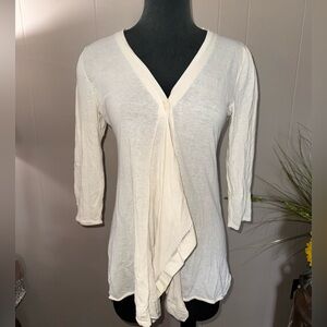 Anthropologie • Sparrow • Cotton Ruffle Cardigan